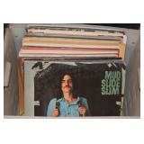 BIN FULL OF MUSTY VINTAGE RECORD ALBUMS