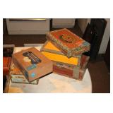 ASSORTED CIGAR BOXES