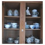CABINET OF ASISAN INSPIRED CHINA & Dï¿½COR