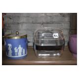 WEDGEWOOD STYLE CRACKER JAR & OTHER Dï¿½COR