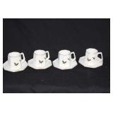 BUTTERFLY THEMED CUPS & SAUCERS