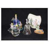 WHIMSICAL CERAMIC FIGURINES AND GLASS Dï¿½COR