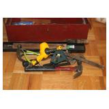 VARIOUS HAND TOOLS IN TOOLBOX
