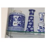 10 BLUE & WHITE PORCELAIN PIECES