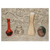 4 POTTERY PIECES