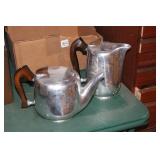 PAIR NEWMAID ENGLAND METAL TEAPOTS