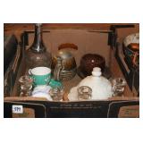 MILK GLASS CHINA AND OTHER Dï¿½COR