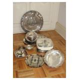SELECTION OF SILVER PLATE ITEMS