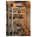 70"H WHITE METAL UTILITY SHELF 36W 18D