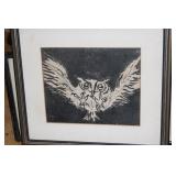 ASSORTED FRAMED ART AND ETCHINGS