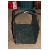 PAINTED FIRE WOOD BASKET