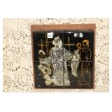 MID CENTURY TILE WALL PLAQUE