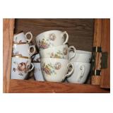 ASSORTED COPENHAGEN CUPS & SAUCERS