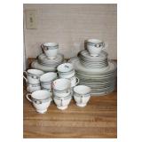 50 PCS OF GORHAM PAVIA BLUE CHINA