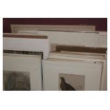 BOX FULL OF MATTED ART IN SHRINK WRAP