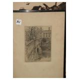 ASSORTED ART: PAINTINGS, ETCHINGS & PRINTS