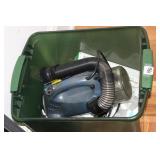 USED HAND VAC AND TRASH BAGS