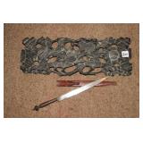VINTAGE HIGHLY CARVED DECRATIVE PANEL AND