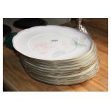 SET OF 10 NORITAKE GARDEN EMPRESS DINNER PLATES