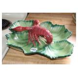 ITALIAN CERAMIC LOBSTER SERVING PLATTER 16"W