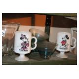 MORE GLASS AND SOME MICKEY CUPS