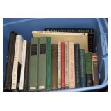 BIN OF OVERSIZED COLLECTOR AND BIRD BOOKS