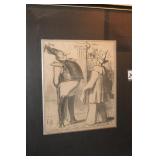 19" X 15" 19TH CENT LITHOGRAPH