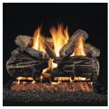 10-piece, 3-tier vented refractory cement log set