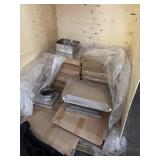 Pallet box of chimney caps