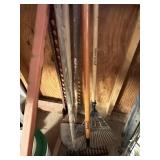 Rake and shovels