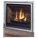 Glass front fire place look to be gas  MERID42IL