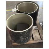 2 rolls of black aluminum