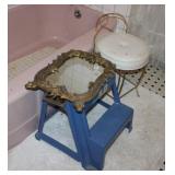 VANITY STOOL, MIRROR, STEP STOOL