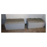 PAIR HOMEMADE STORAGE BOXES