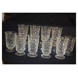 10 FOSTORIA "AMERICAN" WATER GOBLETS