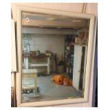 PAINTED FRAME BEVELED WALL MIRROR