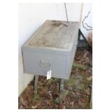 WOOD TOOLBOX ON LEGS