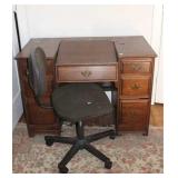 TYPEWRITER DESK & CHAIR