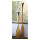2 INDIAN HEAD BRAND WOODEN OARS