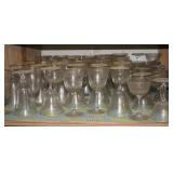 SHELF FULL OF STEMWARE