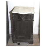 VICTORIAN  MARBLE TOP NIGHT STAND