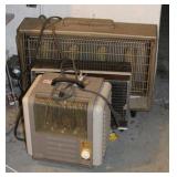 3 VINTAGE ELECTRIC HEATERS