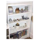 WHITE BOOKCASE (contents sold separately)