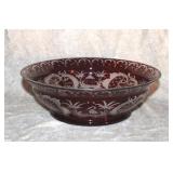 RUBY TO CLEAR BOHEMIAN BOWL
