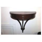 WALL MOUNTED MAHOGANY CONSOLE TABLE