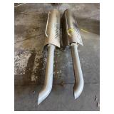 EXHAUST STACKS WITH HEAT SHIELDS