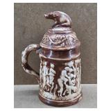 German Beer Stein w/ Wild Boar Top