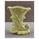 Yellow Cornucopia Vase USA Model #835