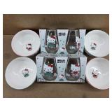 New Christmas Hello Kitty Bowls & Glass Tumblers