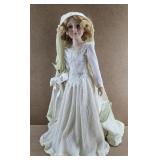 1990s Amelia Bride Bisque Porcelain Doll